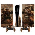 Custom Sekiro PS5 Pro Skin Sticker – Stylish Console And Controller Wrap For Gaming Fans