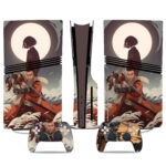 Samurai-Themed PS5 Pro Skin Sticker – Stunning Console And Controller