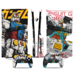 Custom Gundam PS5 Pro Skin Sticker - Console & Controller Wraps For Anime Fans
