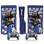 Classic RX-78 Gundam PS5 Pro Skin Sticker – Bold Style For Console And Controller