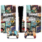 Grand Theft Dora PS5 Pro Skin Sticker Set – Fun Cartoon Design For Console & Controller