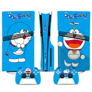 Doraemon PS5 Pro Skin Sticker Set – Vibrant And Fun Design For Console & Controllers