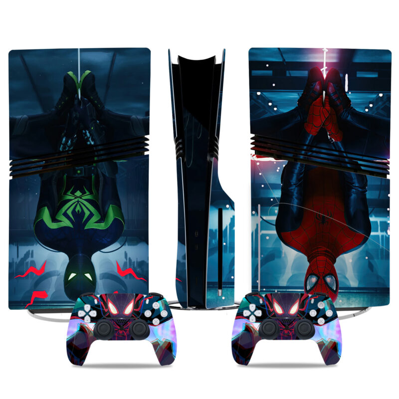 Spider-Man PS5 Pro Skin Sticker – Bold Design For Console And Controllers