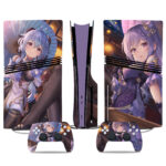 Stunning Genshin Impact Keqing And Ganyu PS5 Pro Skin Sticker – Custom Console & Controller Design