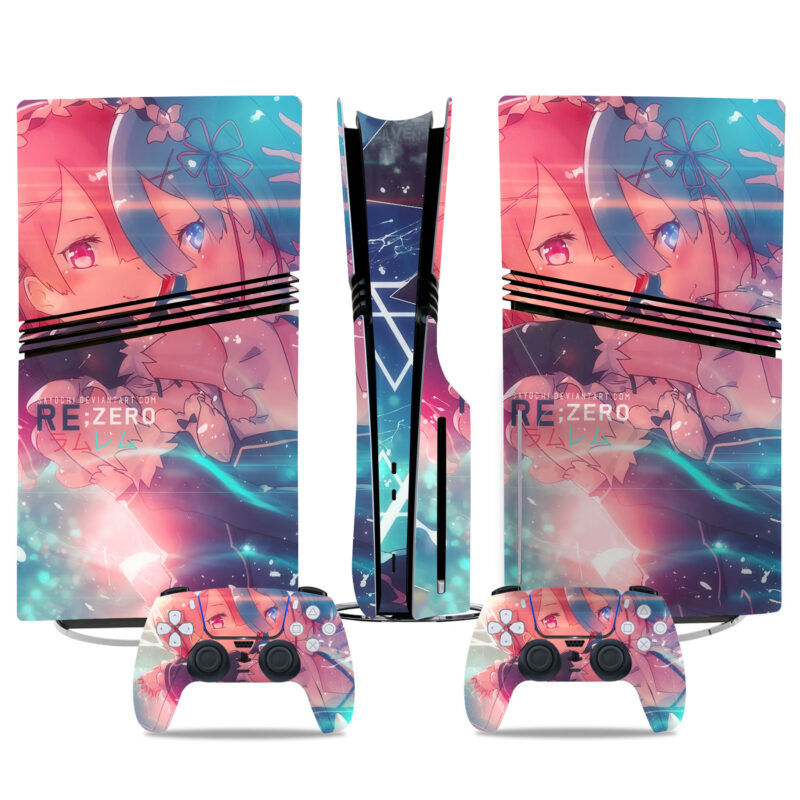 Re:Zero Anime PS5 Pro Skin Sticker With Stunning Design For Console & Controllers