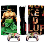 One Piece Anime PS5 Pro Skin Sticker With Zoro And Luffy Design – Console Decals