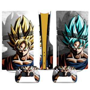 Custom Dragon Ball Z PS5 Skin Sticker - Super Saiyan Design For Console And Controllers
