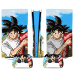 Supreme Style Goku PS5 Skin Sticker - Custom Anime Design For Console And Controllers