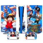 One Piece PS5 Pro Skin Sticker Featuring Anime Adventure Theme – Console And Controller Wrap Decals