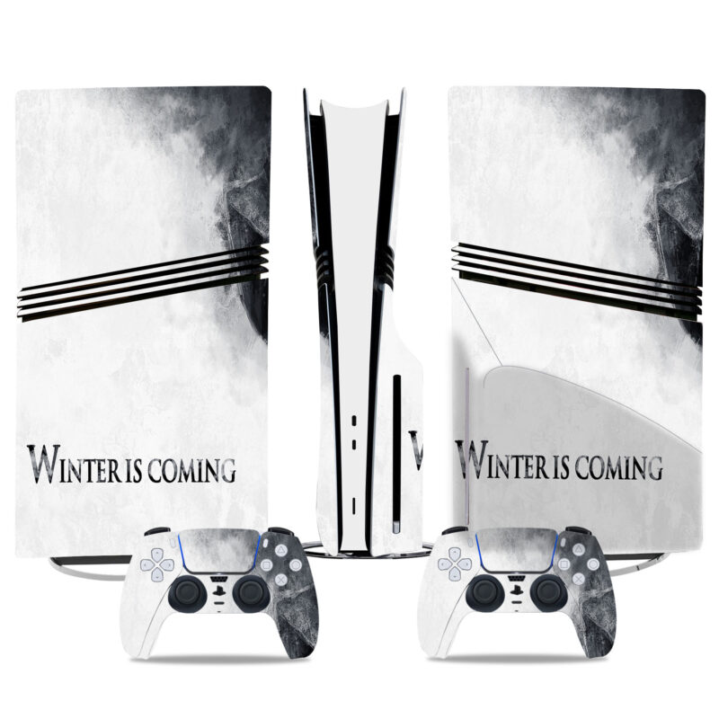 Winter Is Coming PS5 Pro Skin Sticker – Adorable Happy Life Theme For Console And Controller