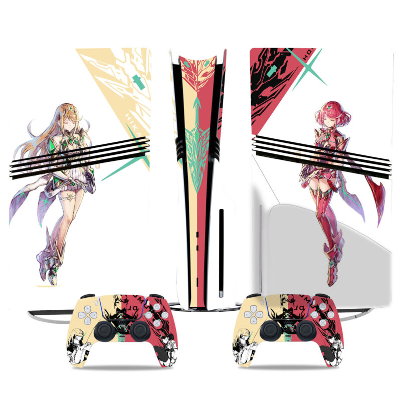 Xenoblade Chronicles 2 PS5 Pro Skin Sticker – Stylish Anime Design For Console And Controller