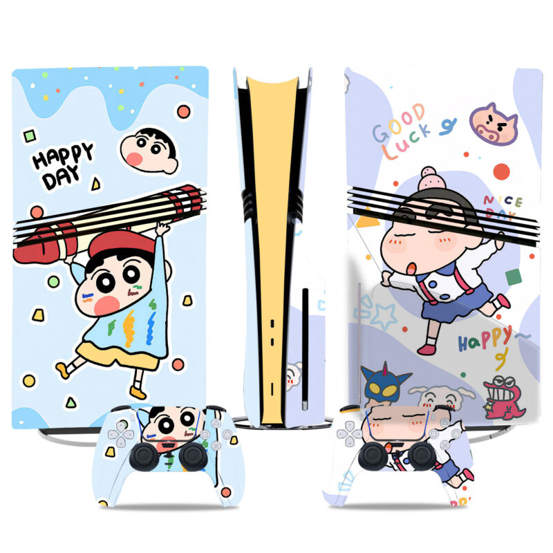 Crayon Shin-chan PS5 Pro Skin Sticker – Playful And Unique Design For Console And Controller