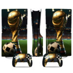 Ultimate Soccer Ball With Trophy PS5 Pro Skin Sticker For Console And Controllers