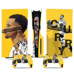 Stephen Curry Golden Touch PS5 Pro Skin Sticker – Stylish Console And Controller Wrap