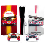 Ferrari And Porsche Racing-Themed PS5 Pro Skin Sticker – Premium Console And Controller Wrap