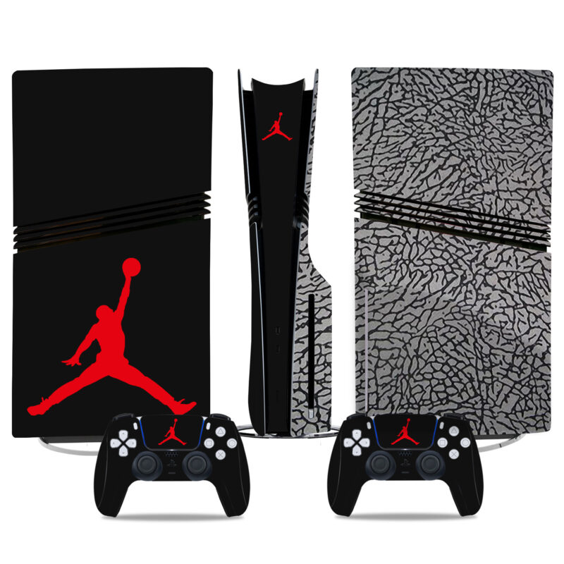 Air Jordan PS5 Pro Skin Sticker Set - Stylish Console & Controller Protective Wrap For Gamers