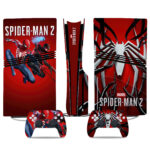 Marvel Spider-Man 2 PS5 Pro Skin Sticker - Premium Console And Controller Decal Set