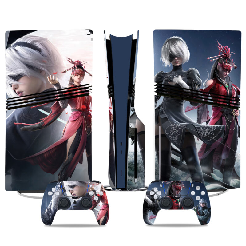 NieR: Automata PS5 Pro Skin Sticker - Custom Console And Controller Protective Decals