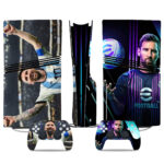 Custom PS5 Pro Skin Sticker - Football Star Design With Matching DualSense Controller Decals