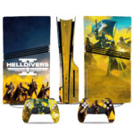 Helldivers 2 PS5 Pro Skin Sticker - Tactical Sci-Fi Design With Matching Controller Decals
