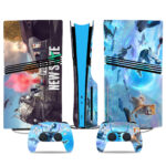 PUBG New State PS5 Pro Skin Sticker - Futuristic Gaming Console And Controller Custom Design