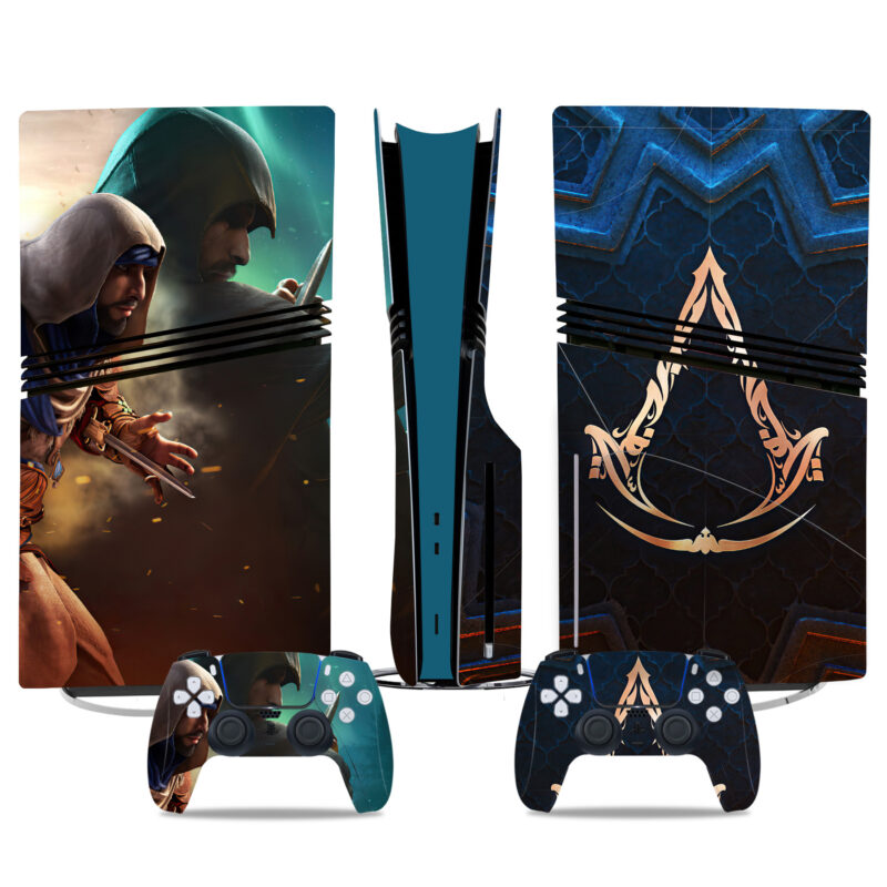 Assassin’s Creed Mirage PS5 Pro Skin Sticker – Stunning Console And Controller Wrap Design