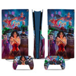 Custom PS5 Pro Skin Sticker Featuring DC Heroes & Villains – Stylish Console & Controller Wrap