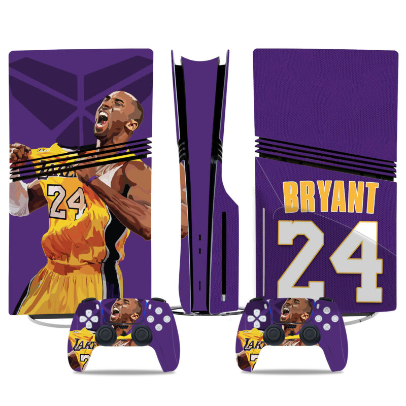 Custom Kobe Bryant PS5 Pro Skin Sticker – Iconic Lakers Design For Console & Controller