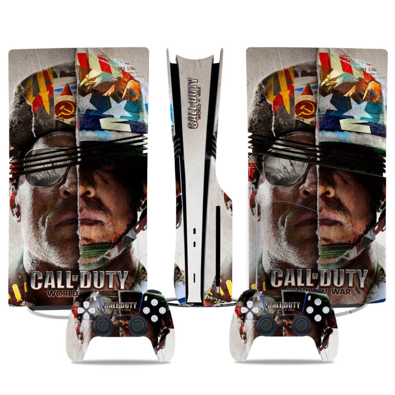 Call Of Duty: World At War PS5 Pro Skin Sticker – Epic Cold War Design For Console & Controller