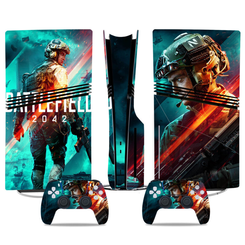 Battlefield 2042 PS5 Pro Skin Sticker – Epic Gamer Edition Console And Controller Wrap