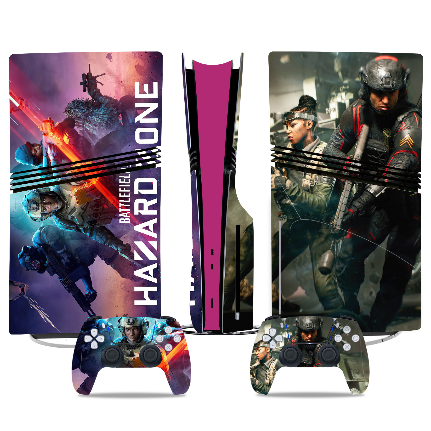 Battlefield Hazard Zone PS5 Pro Skin Sticker – Elite Console And Controller Customization