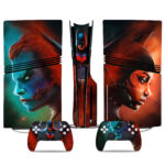 Batman Beyond PS5 Pro Skin Sticker – Iconic Joker & Catwoman Art For Console And Controller