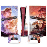 Stunning Horizon Forbidden West PS5 Pro Skin Sticker – Sleek Custom Console And Controller Wrap