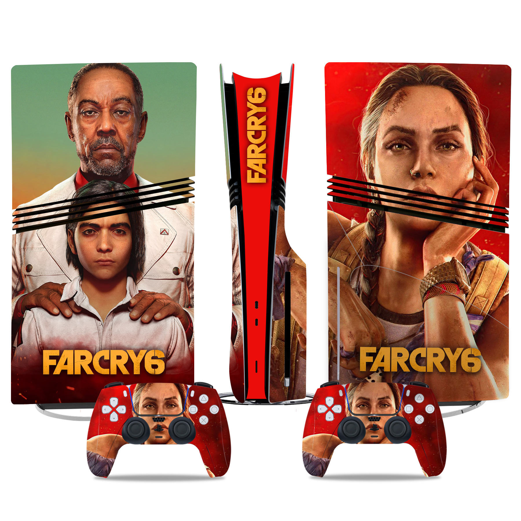 Far Cry 6 PS5 Pro Skin Sticker – Bold And Vibrant Design For Console And Controller