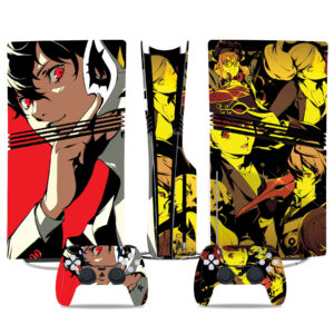 Stylish Persona-Themed PS5 Pro Skin Stickers – Durable Console And Controller Wraps For Gamers