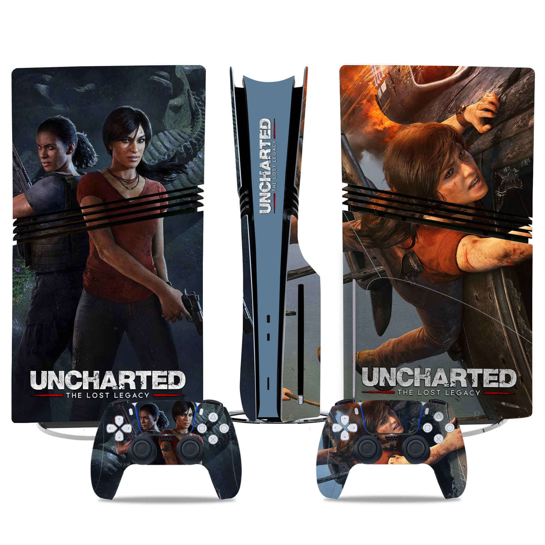 Uncharted PS5 Pro Skin Stickers – Premium Console And Controller Wraps For The Lost Legacy Fans