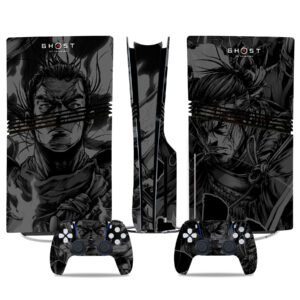 Ghost Samurai PS5 Pro Skin Sticker - Premium Console And Controller Custom Wrap Design