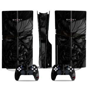 Samurai Oni PS5 Pro Skin Sticker - High-Quality Console And Controller Protective Wrap Design