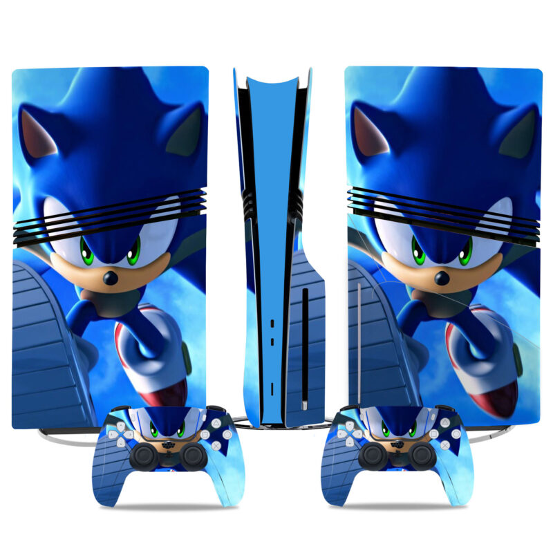 Sonic The Hedgehog PS5 Pro Skin Sticker - Premium Console And Controller Wrap For Gaming Fans