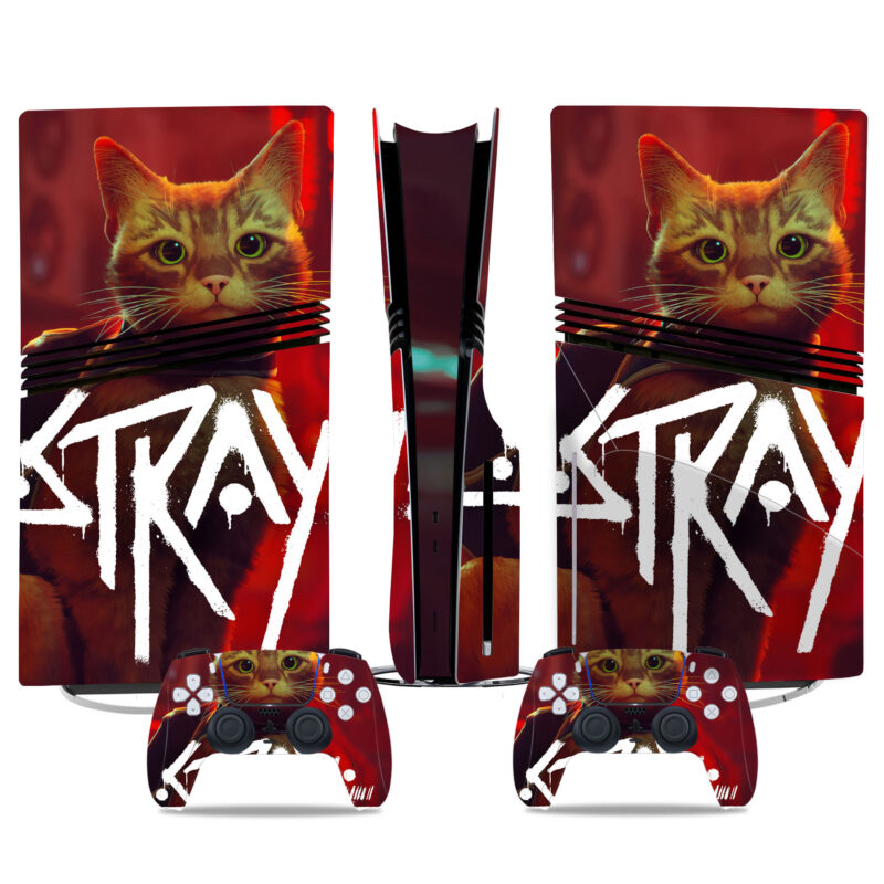 Stray Cat PS5 Pro Skin Sticker - Stylish Console And Controller Wrap For Unique Gaming Look