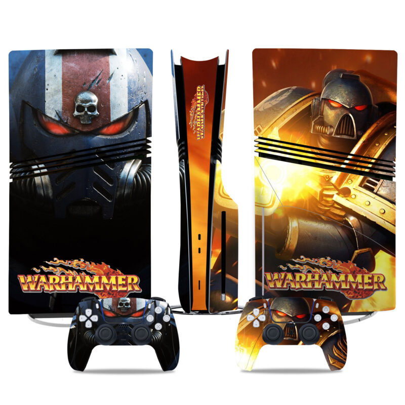 Warhammer PS5 Pro Skin Sticker - Epic Console And Controller Wrap For Gamers