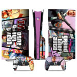 Grand Theft Auto VI PS5 Pro Skin Sticker - Neon Ocean View Theme Console Wrap Decals