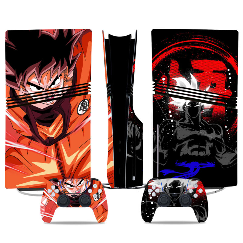 Dragon Ball Goku PS5 Pro Skin Sticker – Epic Anime Design For Console & Controller