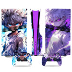 Killua Zoldyck PS5 Pro Skin Sticker – Dynamic Anime Console & Controller Wrap