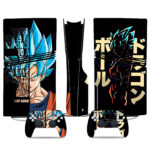 Dragon Ball Son Goku PS5 Pro Skin Sticker – Energize Your Console And Controller With Saiyan Style