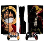 Monkey D. Luffy PS5 Pro Skin Sticker – Iconic One Piece Design For Console And Controller
