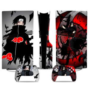 Naruto Itachi Uchiha PS5 Pro Skin Sticker – Epic Akatsuki Design For Console And Controller