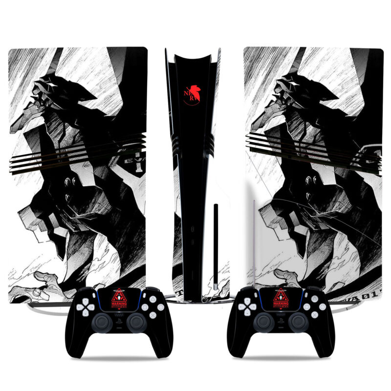 Neon Genesis Evangelion PS5 Pro Skin Sticker – Perfect Fit For Console And Controller