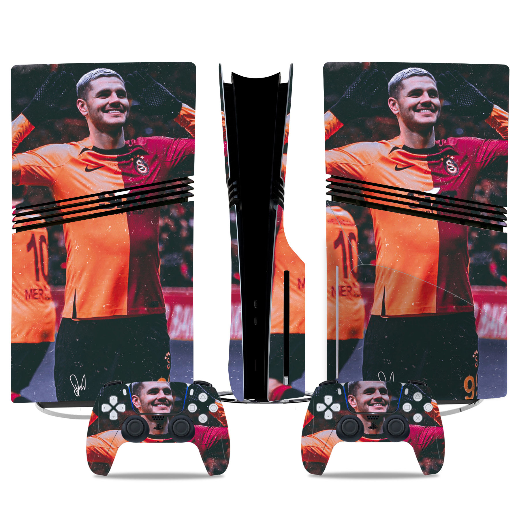 Mauro Icardi Galatasaray PS5 Pro Skin Sticker – Premium Console & Controller Wrap