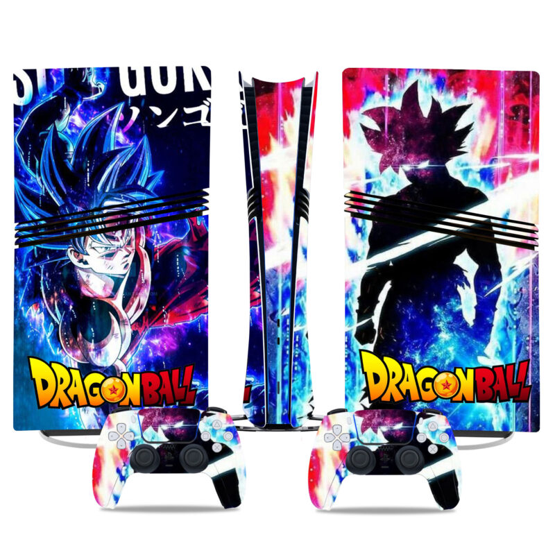 Dragon Ball Anime PS5 Pro Skin Sticker With Controller Wraps - Vibrant Vinyl Design